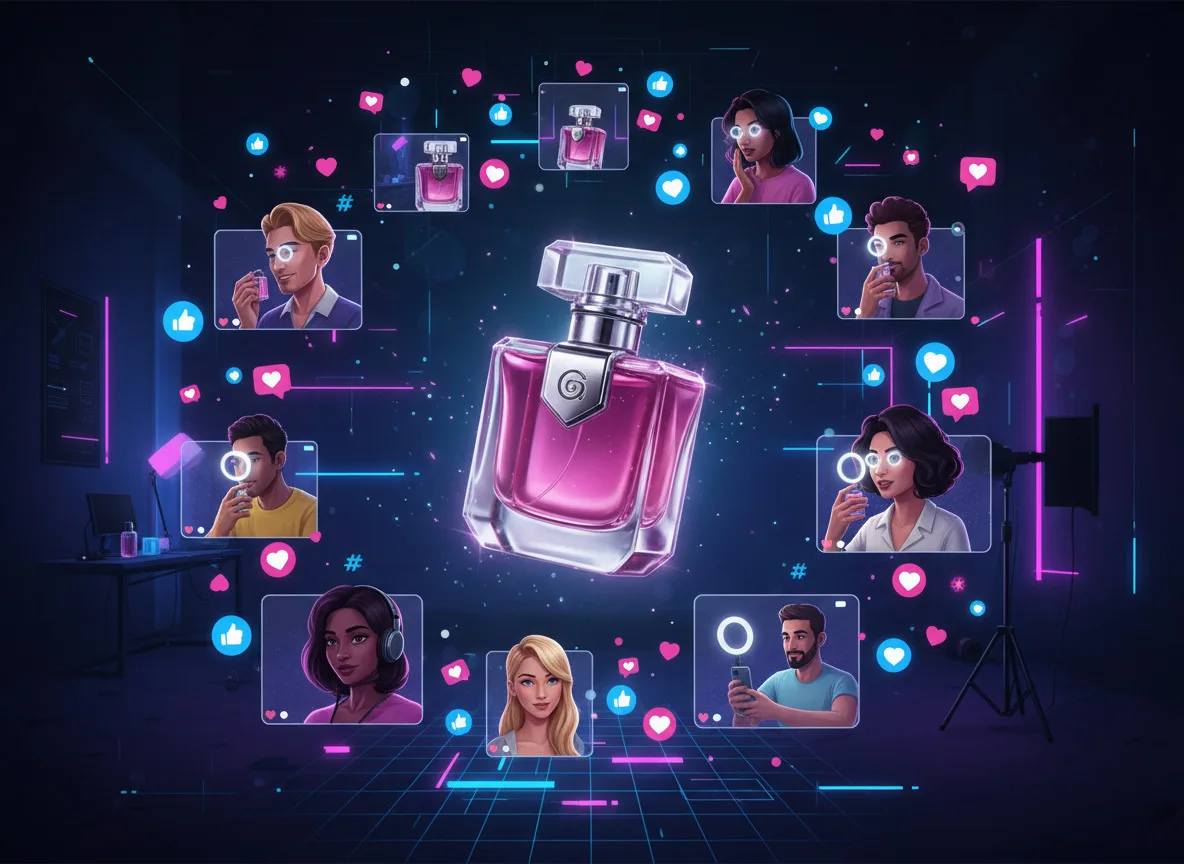Slide Como as Redes Sociais Transformaram Perfumes em Fenômenos Virais